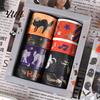 Holiday Themed Washi Tape 8 Rolls Halloween Tape, Spooky Bat Witch Cat Pattern Decorative Hot Stamping for Junk Journaling Supplies, Scrapbooking, DIY
