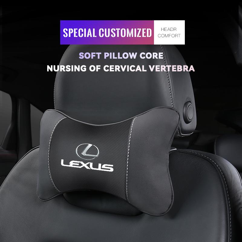 EAV3 2026 Hot Interior Stickers Car Seat Headrest Neck Pillow Auto Interior Accessories For Lexus RX330 Fsport IS200 IS250 RX350 GX N
