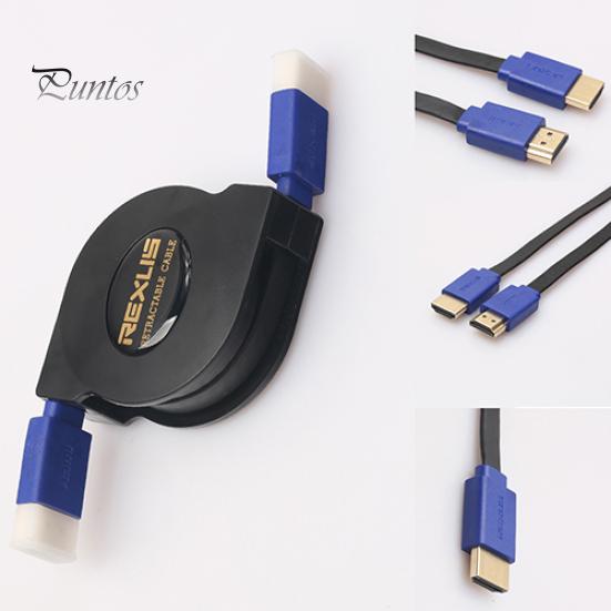 Выдвижной высокоскоростной кабель HDMI, совместимый, штекер-штекер для цифровой камеры, планшетного ПК