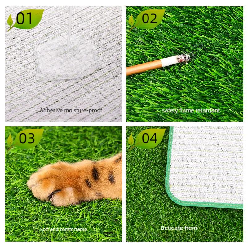 Simulation Lawn Mat for Pet, Green Artificial Turf, Dog Urinating Mat, Portable Waterproof Terrace, Indoor and Outdoor General