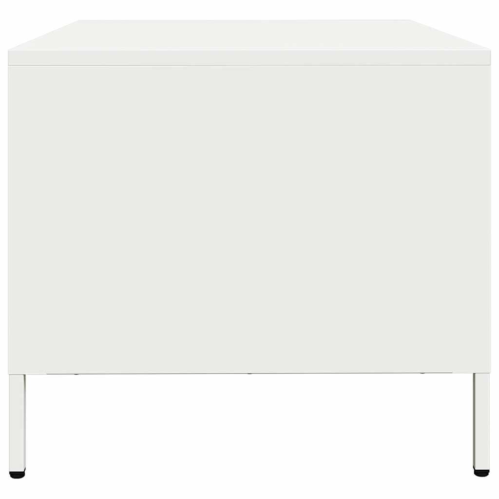 White Coffee Table 101.5 x 50 x 43.5 cm Cold Rolled Steel