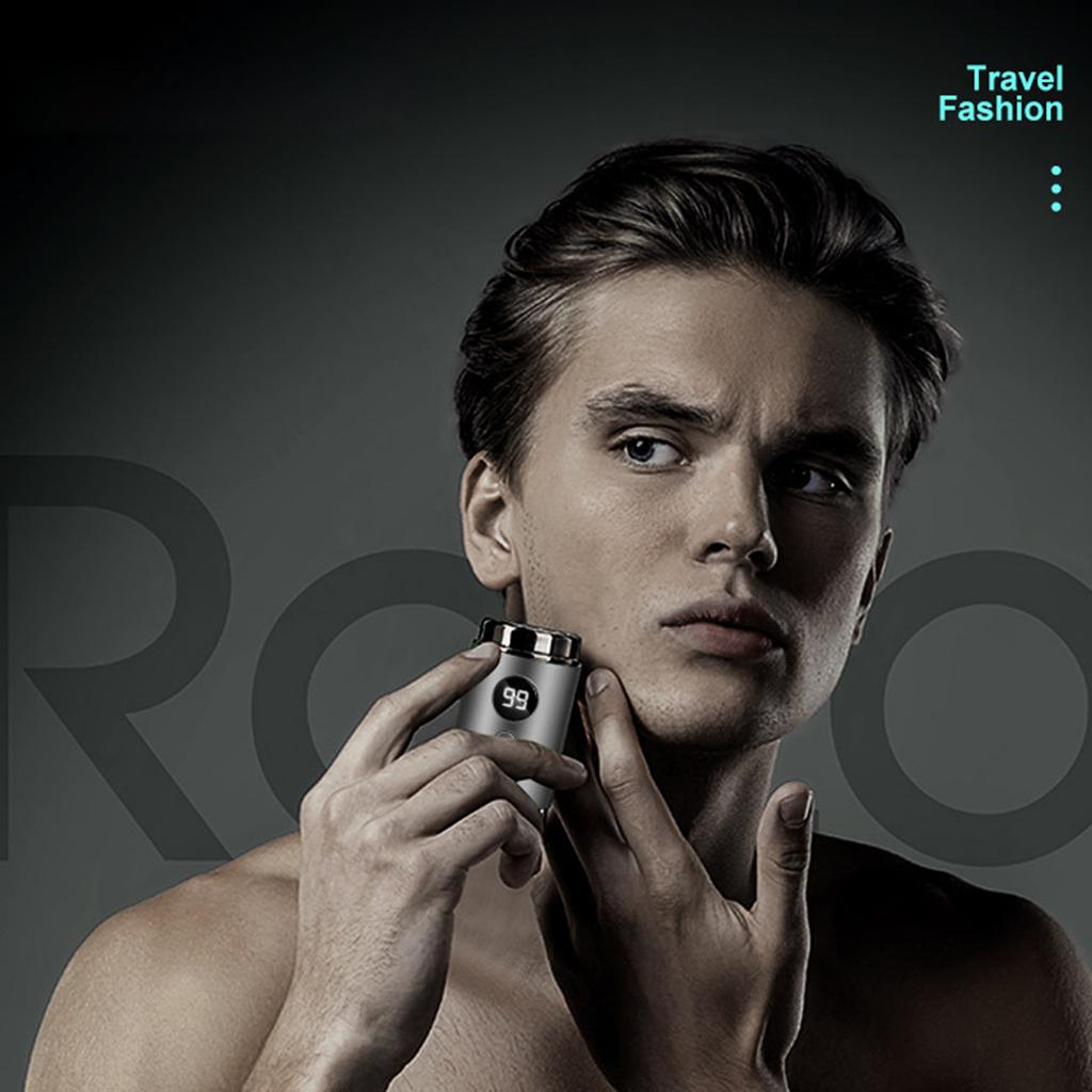 Электрическая мини-бритва, перезаряжаемая, для мытья всего тела, для путешествий, в автомобиле, портативная мужская бритва, безболезненный беспроводной триммер, нож для лица и бороды