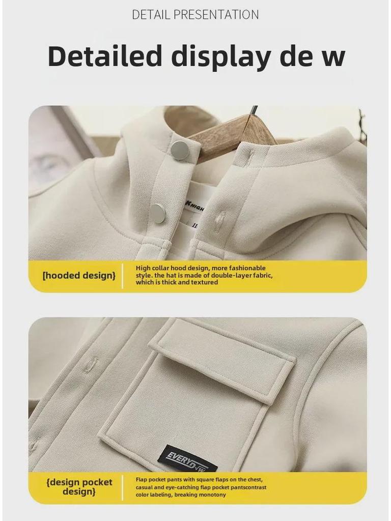 Kids' Hooded Jackets 2024: Spring & Autumn Korean Style for Boys & Girls