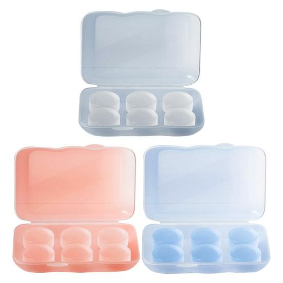 6 шт. силиконовые беруши шумоподавление моющиеся водонепроницаемые мягкие многоразовые средства защиты органов слуха концерты работа учеба сон бесшумные беруши