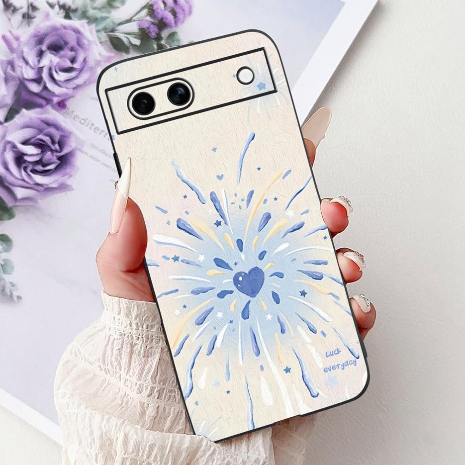 For Google Pixel 8A Case Pixel8 Pro Cute Cat Lion Painted Cover Soft TPU Phone Case For Google Pixel 8 Pro Pixel8A Fundas Bumper