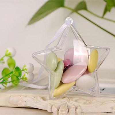 10 шт. Прозрачные Звезды Украшения для Рождественской Елки DIY Пластиковые Наполняемые Шары для Рождества Свадебной Вечеринки Украшения Подвесные Искусства и Ремесла