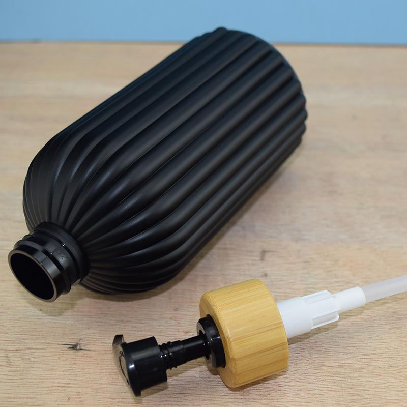 500 мл многоразовый дозатор для мыла бамбуковый дозатор полосатый органайзер для ванной комнаты шампунь кондиционер лосьон и гель для душа многоцелевой