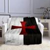 Crusade Cross Templars Knight Printed Blanket Flange Warm Blanket Bed Linings Picnic Blankets Home Travel Born Birthday Gift