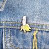 Banana Enamel Pin Cartoon Fruit Brooches Button Badge Gift for Friends Lapel Pin Buckle Funny Jewelry Clothes Jeans Cap Bag