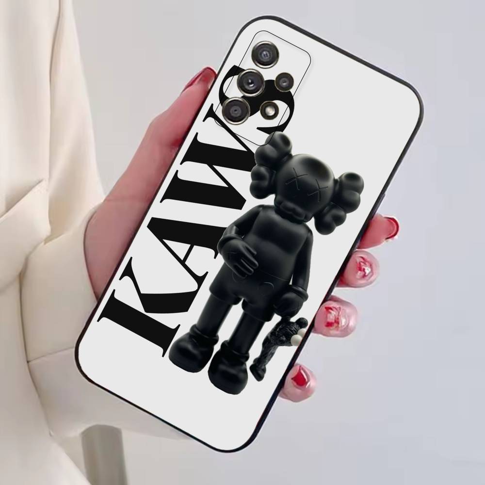 P-Pop Art Mixk K-KAWS Phone Case Black Silicone Soft For Samsung S25,S24,S21,S22,S23,S30,Ultra,S20,Plus,Fe,Lite