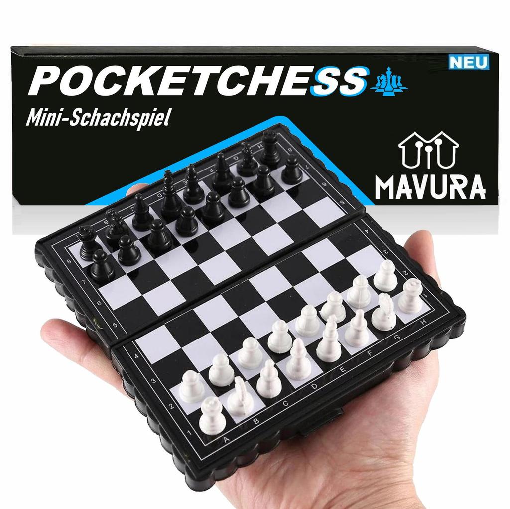 POCKETCHESS Travel Chess Chess Chessboard Magnetic Foldable