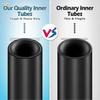 2pack 700x35-43c Bike Inner Tube With 2 Rim Strip Schrader Valve Rubber Bike Tire Tube For 700c Roa
