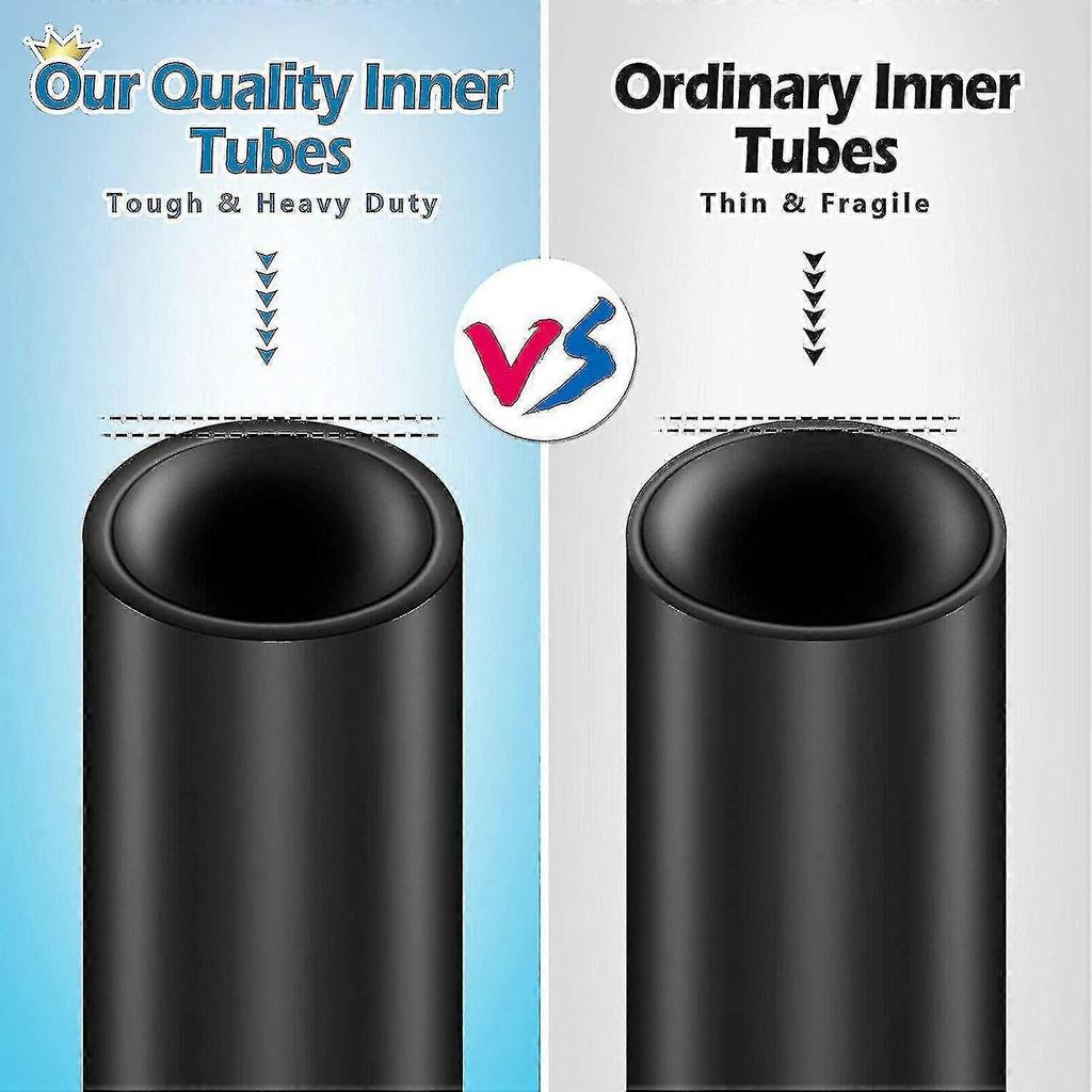 2pack 700x35-43c Bike Inner Tube With 2 Rim Strip Schrader Valve Rubber Bike Tire Tube For 700c Roa