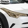 2 Pcs Car Headlight Protective Film Smoked Black Tint Wrap Vinyl Transparent TPU Sticker For Toyota CHR 2018