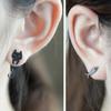 Cute Cat Fish Ear Ring S925 Sterling Silver Stud Earring Hypoallergenic Eardrop Fine Jewelry Ear Studs Prevent Allergy Dangler