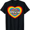 Футболка I Love Olivia, Я люблю Оливию, Футболка с именем Оливия