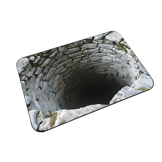 3D Коврик для дна пруда Диатомовая земля Реалистичный Водный котлован Ковер с рыбами Впитывающий Нескользящий Коврик для ванной для прихожей Кухни Гостиной