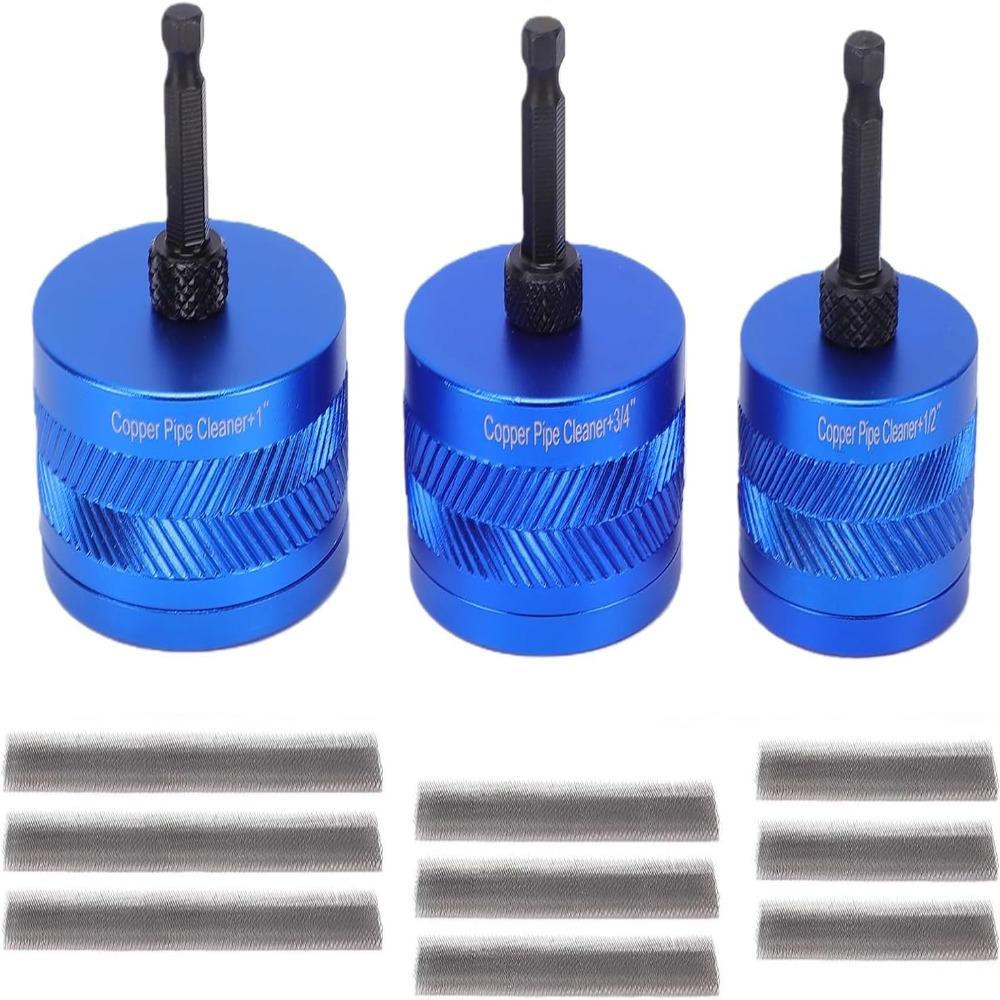 Fits 1/2 Inch Pipe Spiral Cleaners Fits 3/4 Inch Pipe Drill Attachment Brush  Oxide Removal