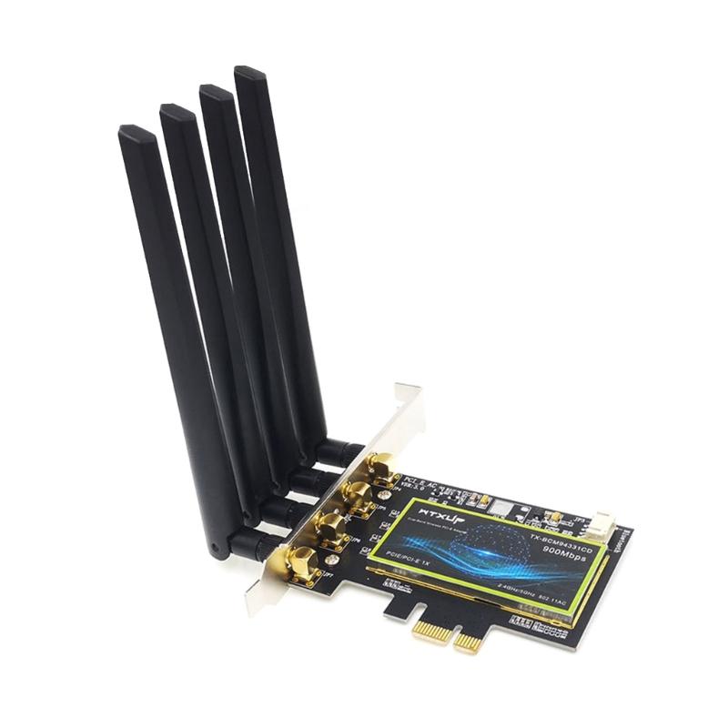Band k Card BCM94331CD Беспроводная Wi-Fi PCIE-карта Bluetooth-совместимый адаптер 4.0 900 Мбит/с для настольного ПК