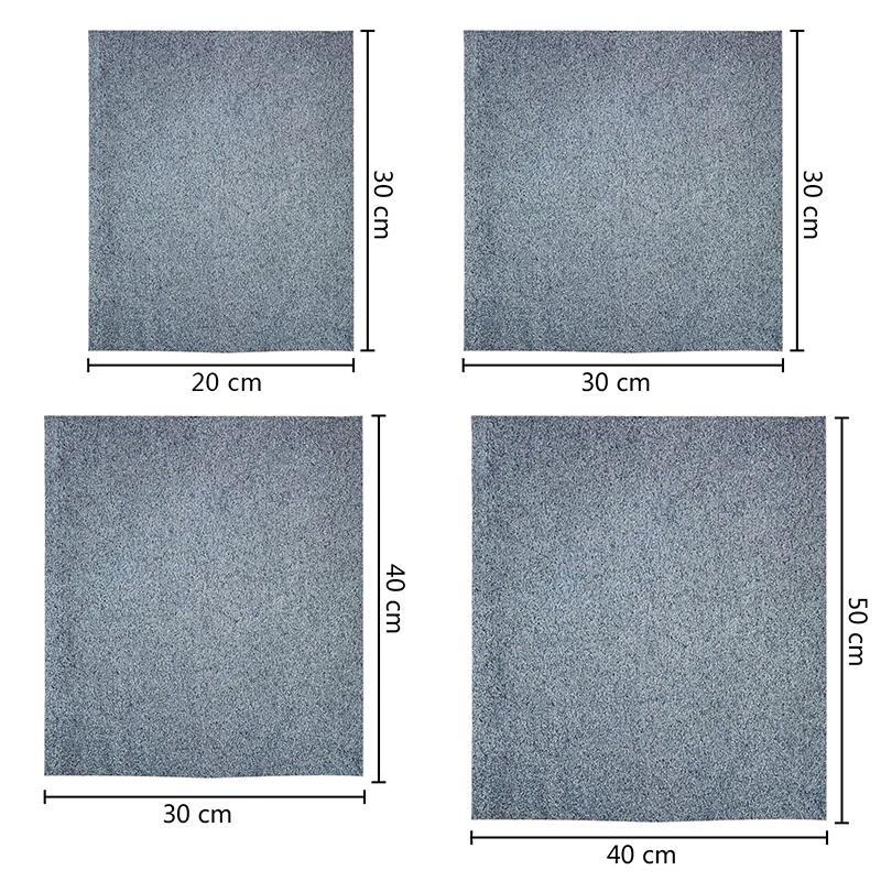 5 шт. утолщенная ткань для чистки стекла, без разводов, многоразовые салфетки из микрофибры для чистки оконных стекол