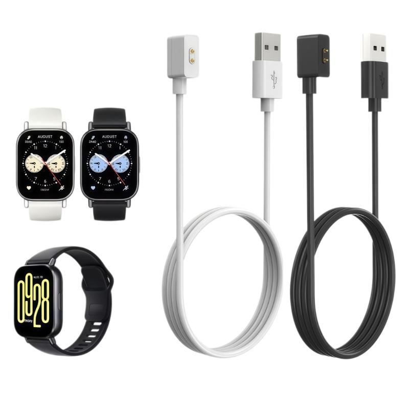 Зарядный кабель для часов с разъемом USB-A для Watch 5 Active и 2-контактной магнитной головкой для офиса, путешествий, повседневного использования, готов к использованию