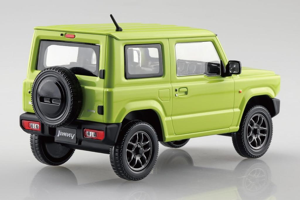 Aoshima Bunka Kyozai Rakupla Snap Kit Suzuki JB64 Jimny Kinetic Yellow Пластиковая модель 1/32 No.09-KY Предварительно окрашенная (Машина)