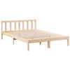 VidaXL Cadre de lit extra long sans matelas 140x220 cm bois massif pin, lit, meuble de chambre à coucher, lit en bois, lit 852448