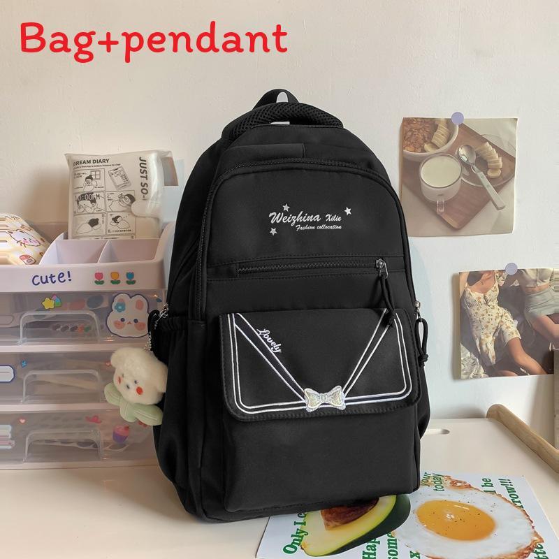 School Backpack For Girls And Boys Nylon Multicompartment With Padded Straps For Students