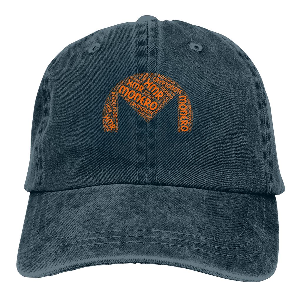 Однотонные папины кепки Monero XMR Революция Блокчейн Женская кепка Козырек Бейсболки Bitcoin Криптовалюта Мем Кепка с козырьком