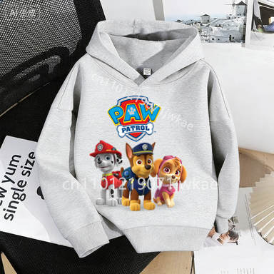 Spring Autumn Paw Patrol Pup Friends Printed Hoodie Sweatshirt Casual Kid Soft Clothes 3-12 Year Boys Girls Toddler Pullover Top