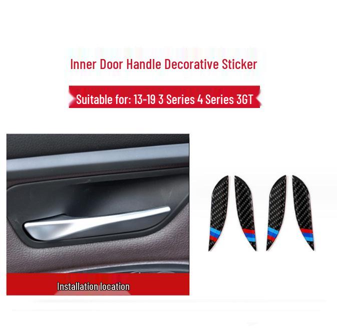 Модификация интерьера BMW 3 серии 320Li из углеродного волокна для F30: Декоративные накладки на панель КПП и воздуховоды центральной консоли.