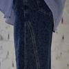 Maxza Cubic Leopard Wide Dark Blue Denim Pants Ze03ql003na
