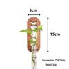 Cross-Border Round Solid Wood Plant Storage Rack – Simple Wall-Mounted Test Tube Wooden Decor for Bedroom.
