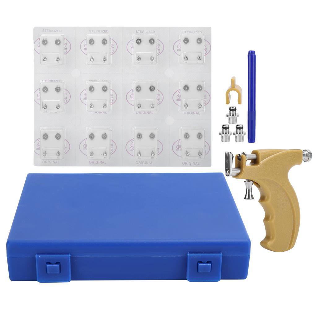 Professional Stainless Steel Body Piercing Gun Nose Navel Ear Piercing Instrument Tool Kit