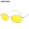ZXWLYXG  New Small Rectangle Sunglasses Women Retro Brand Designer Red Sun Glasses Men Glasses Female Unisex