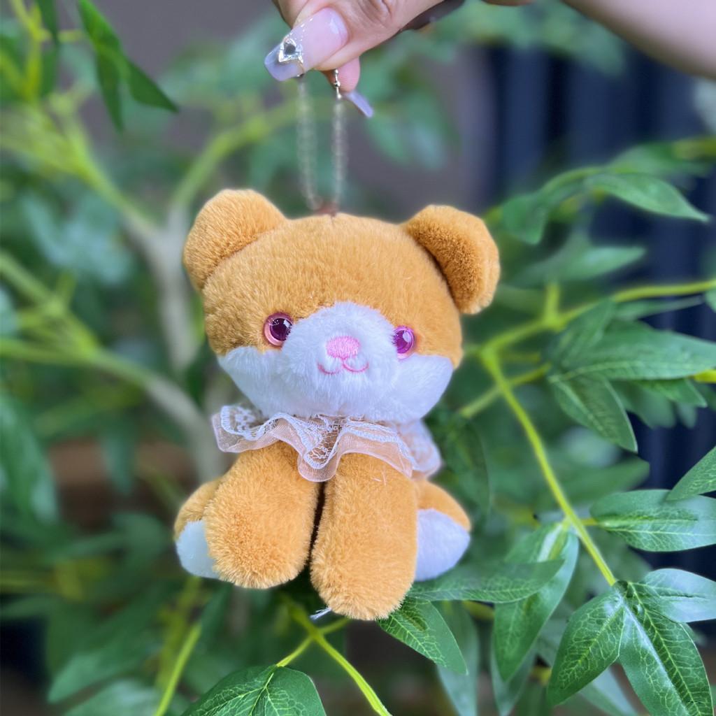 Unique Cartoon Dog Plush Doll With Soft Pp Cotton Filling For Keychain Accessory