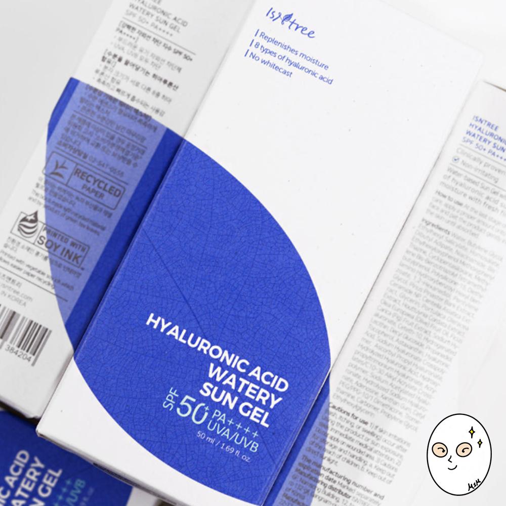 ISNTREE Водяной солнцезащитный гель с гиалуроновой кислотой SPF50+ PA++++ (50мл)
