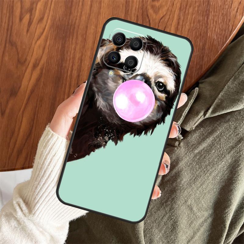 Funny Sloth Case For Samsung Galaxy M13 M33 M53 M15 M35 M55 M06 M16 M36 M56 M31 M12 M32 M52 M14 M34 M54