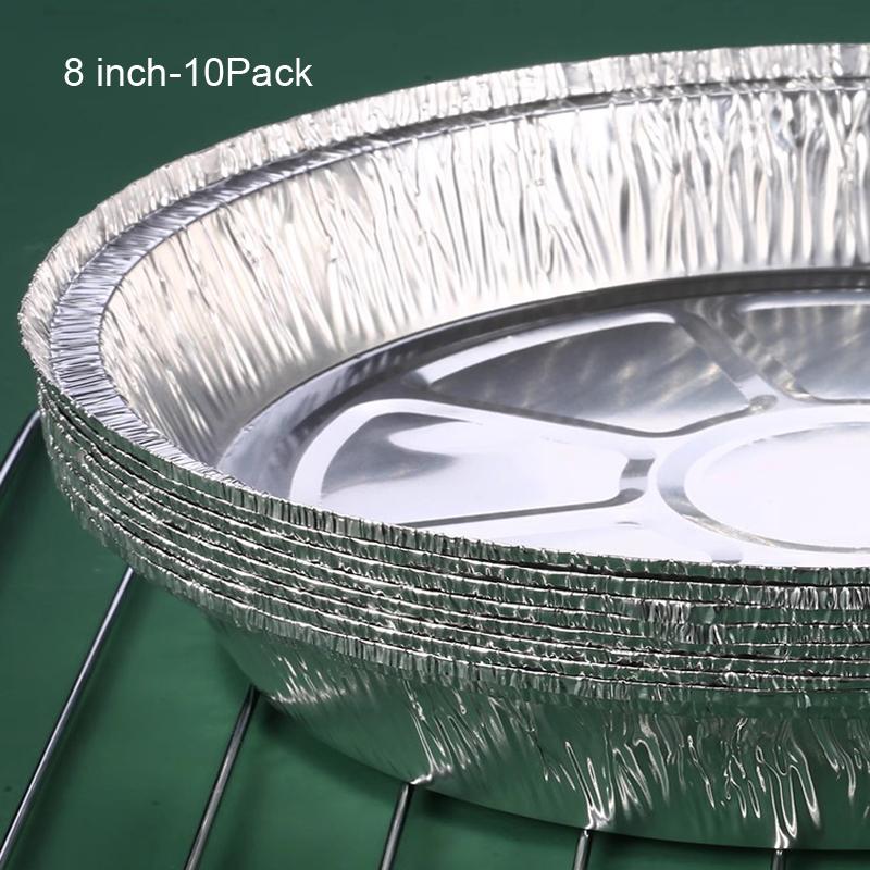 Круглые противни из алюминиевой фольги, одноразовые контейнеры с прямыми стенками для хранения, выпечки
