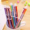 Novelty Multifunction 6 In 1 Colorful Ballpoint Pen Multicolor Stationery School Supplies Gift