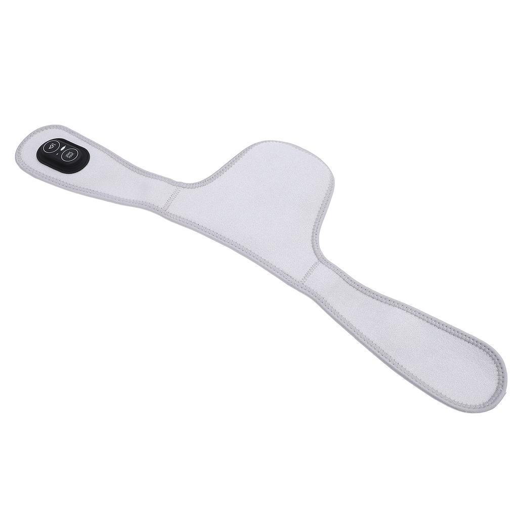 Neck Heating Pad Portable Electric Heated Wrap with Vibrating Hot Compress USB Plug in Grey