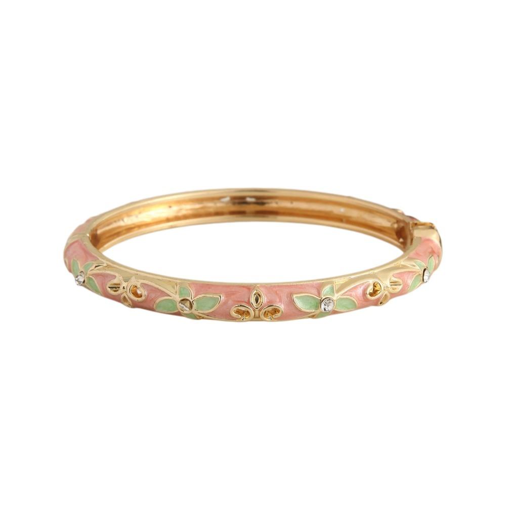 Эмалированный винтажный браслет-манжета cloisonне Традиционный китайский браслет с китайским цветком Цветочный этнический женский браслет на руку Ювелирные изделия Подарки