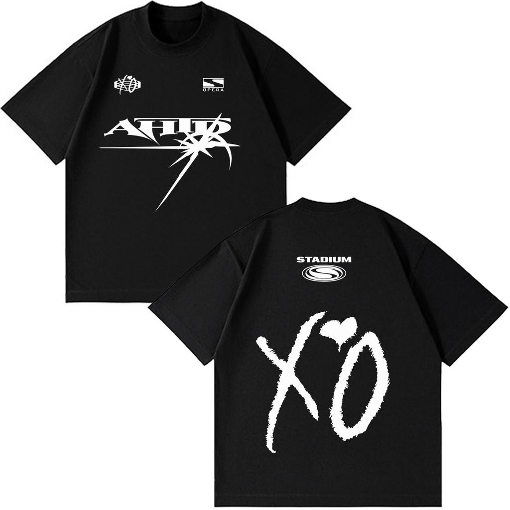 The Weeknd After Hour Til Dawn Мировой Тур 2026 Печатная Футболка Унисекс Унисекс Хип-хоп Футболка Повседневная Хлопок Винтажные Футболки Уличная Одежда