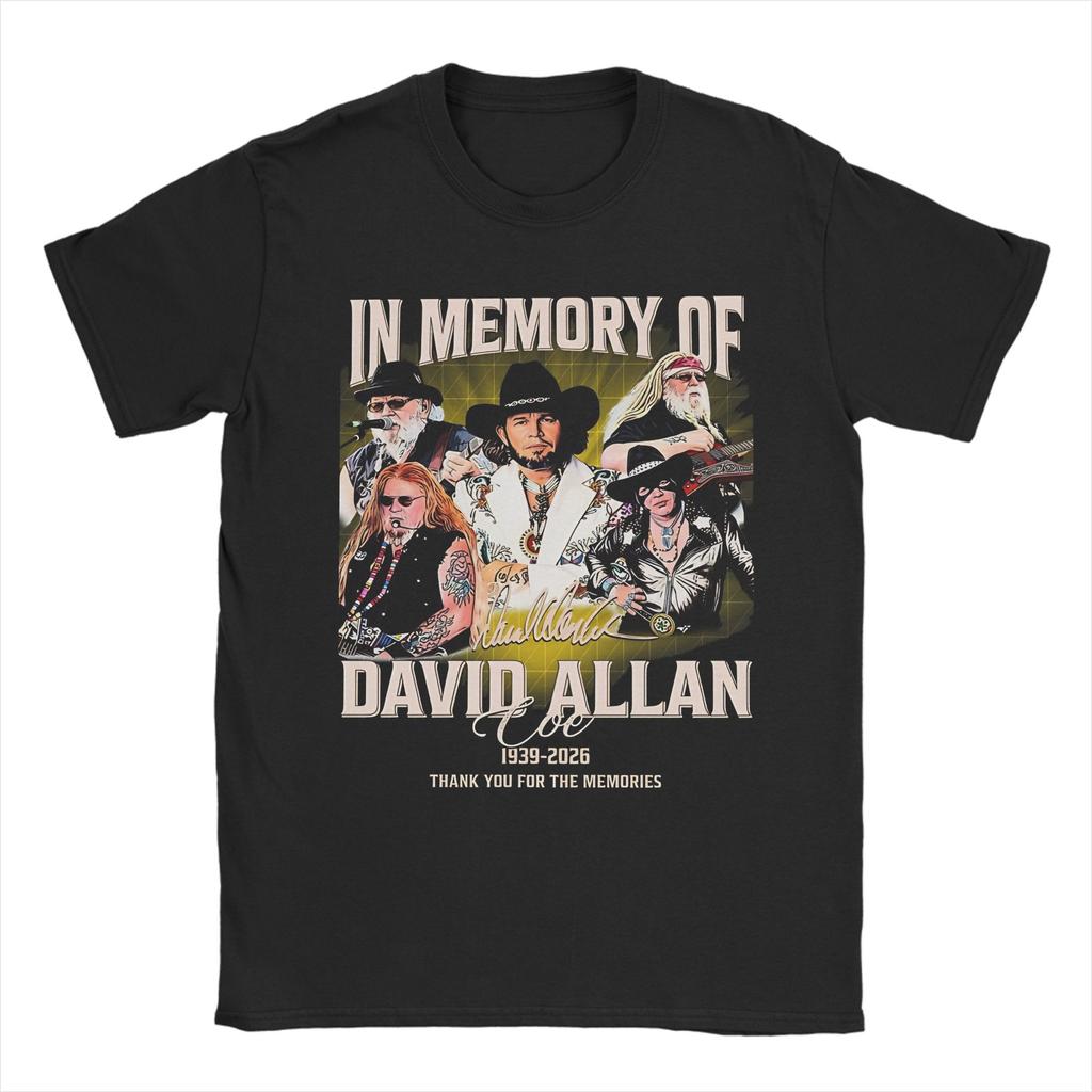 David Allan Coe Singer T Shirts Unisex Unisexs 100 Cotton Funny TShirts Round Collar Tees Short Sleeve Clothing Party