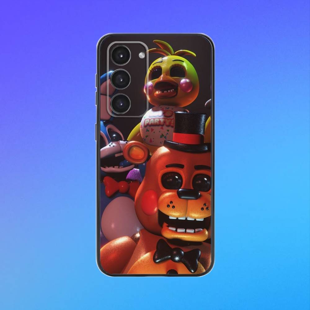 Чехол для телефона Five-Nights-At-Freddys F-Fnaf Для Samsung Galaxy A73,A72,A71,A70,A53,A52,A51,Других Мягкий Черный Чехол