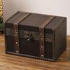 Practical Old Fashioned European Styles Sturdy Wood Trunk Stylish Storage Solution for Traveler and Fashion Lovers