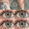 Eyeshare 2 шт. коричневые/серые/синие цветные контактные линзы для глаз натуральные зеленые косметические линзы