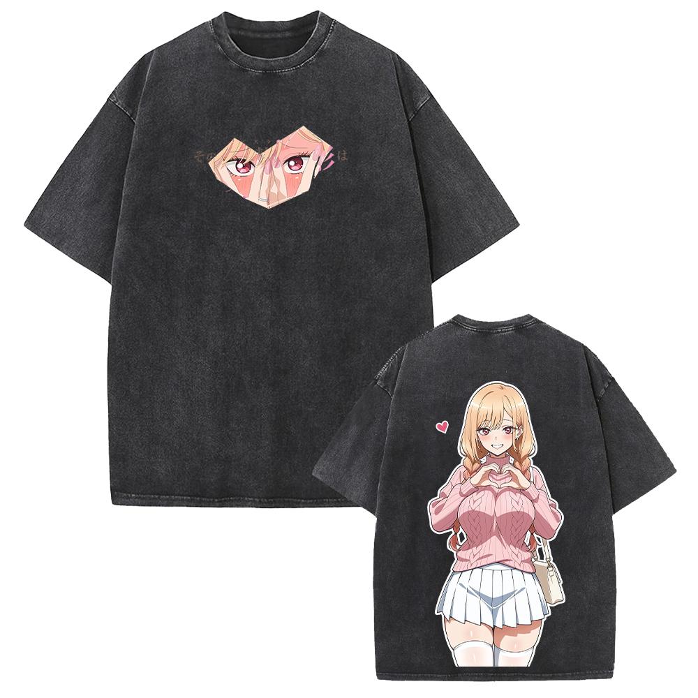 Аниме Мой костюмчик с Мирай Т-shirt Марин Милый Принт Стирка Т-shirt Мужская Женская Одежда Летняя Короткий Рукав Хлопковые Футболки Топы