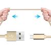 USB Type C Cable, 1M, For Phone - Golden Nylon