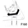 160mm Road Bike Brake Adapter: Flat Mount to Direct Mount Hydraulic Disc for Front/Rear
